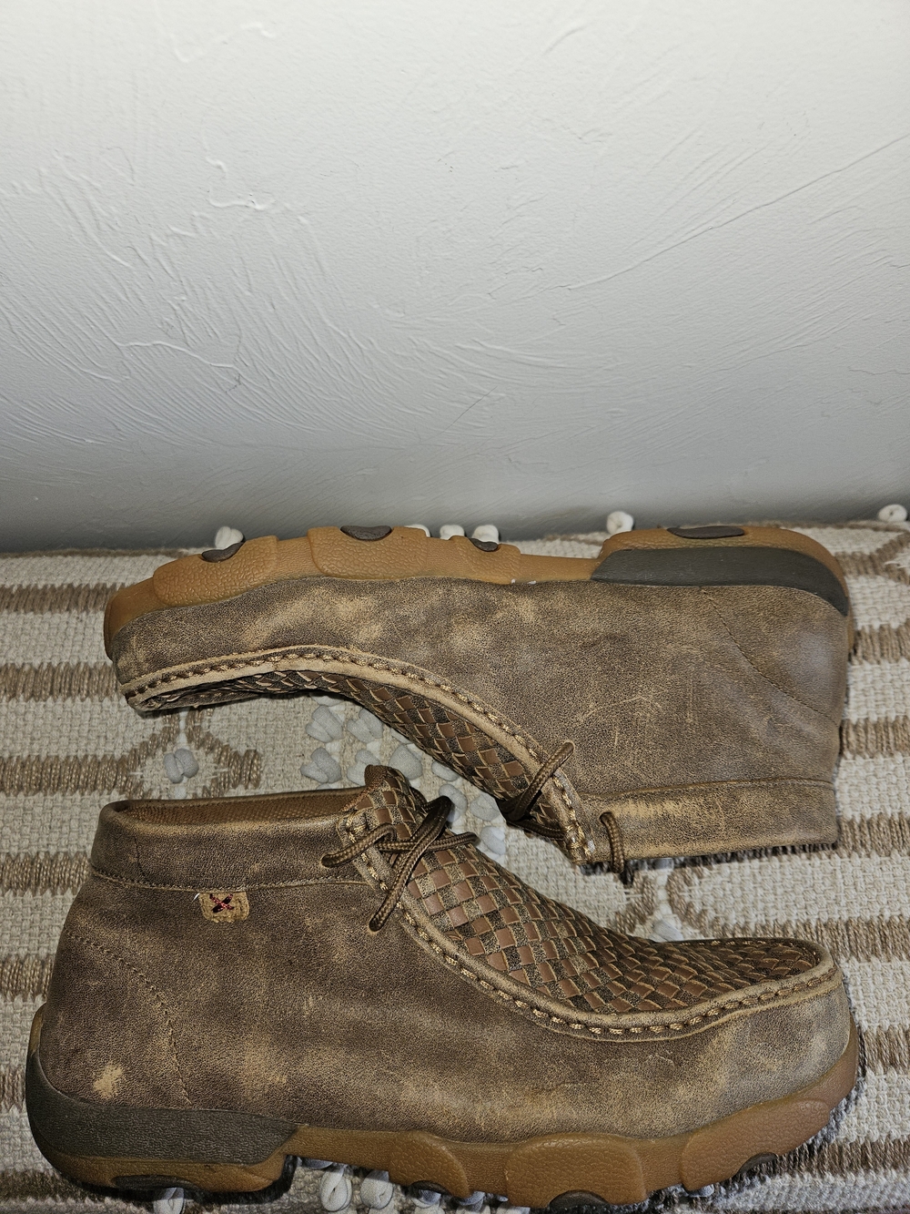 Leather Boots Twisted X Men's Chukka Driving Mocs Bomber Tan Mens Size 9.5 - Picture 11 of 11